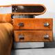 Double bed with alcantara radio 70s vintage modernariato