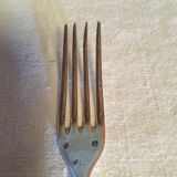 Pair of monogrammed solid silver cutlery
