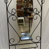 Coat rack art-deco wrought iron cloakroom
