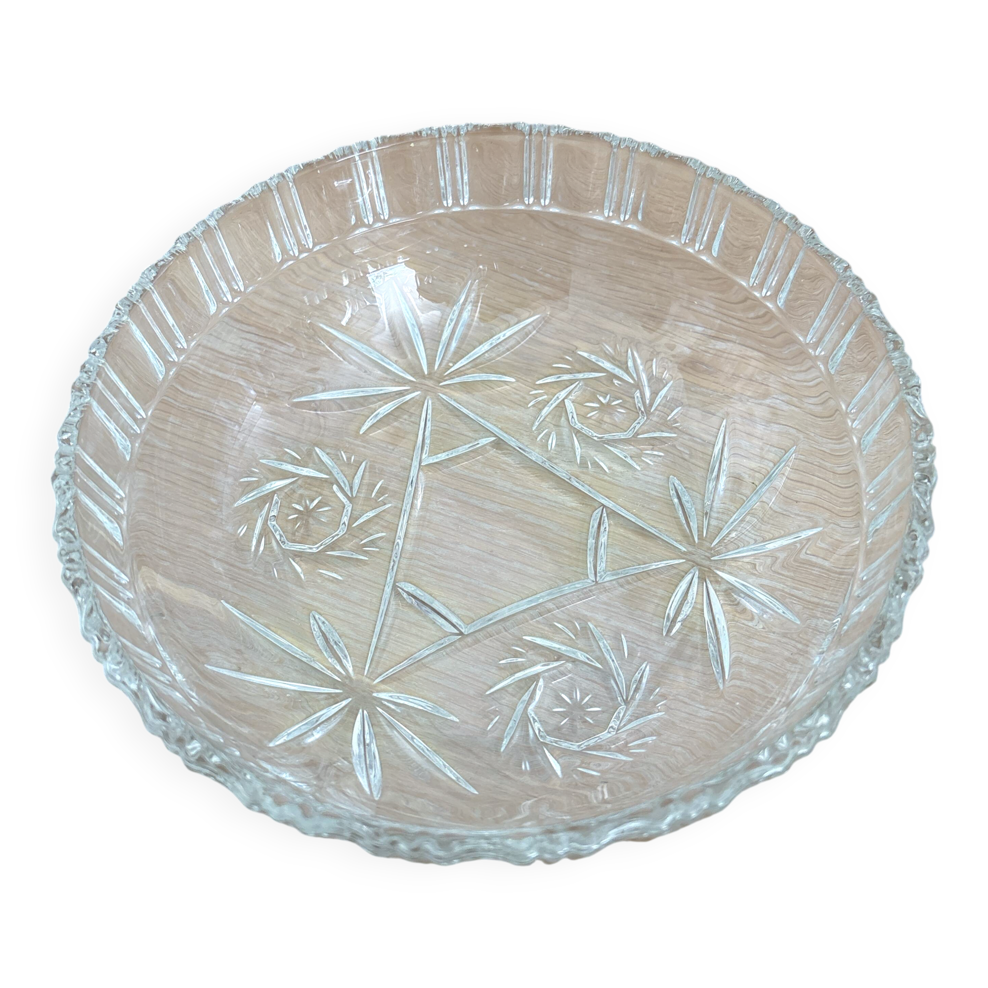 Crystal salad bowl
