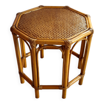 Vintage rattan coffee table