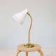 Rare adjustable mid-century table lamp by Böhlmarks, 1940s, Sweden.