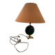 Lampe de table Le Dauphin France en céramique émaillée verte – années