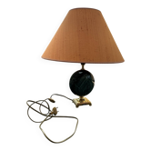 Lampe de table Le Dauphin France en céramique émaillée verte – années