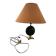 Lampe de table Le Dauphin France en céramique émaillée verte – années
