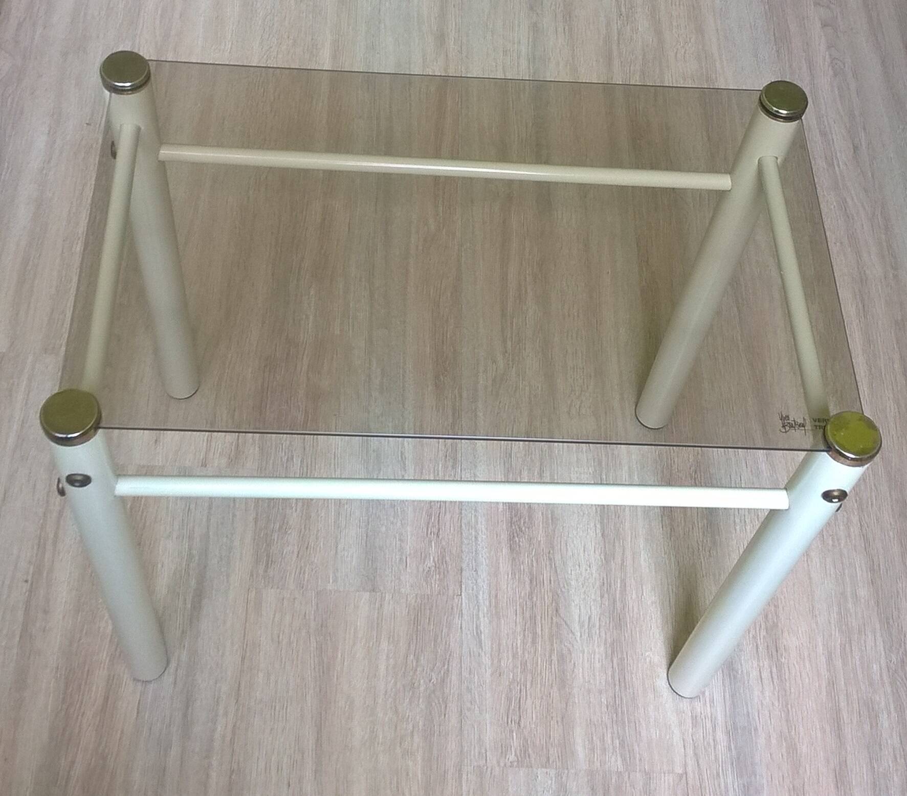 Glass end table “Yves Boutboul” - 1980s