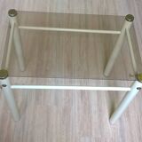 Glass end table “Yves Boutboul” - 1980s