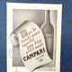 A Campari aperitif paper advertisement
