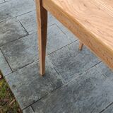 Old table made of raw wood