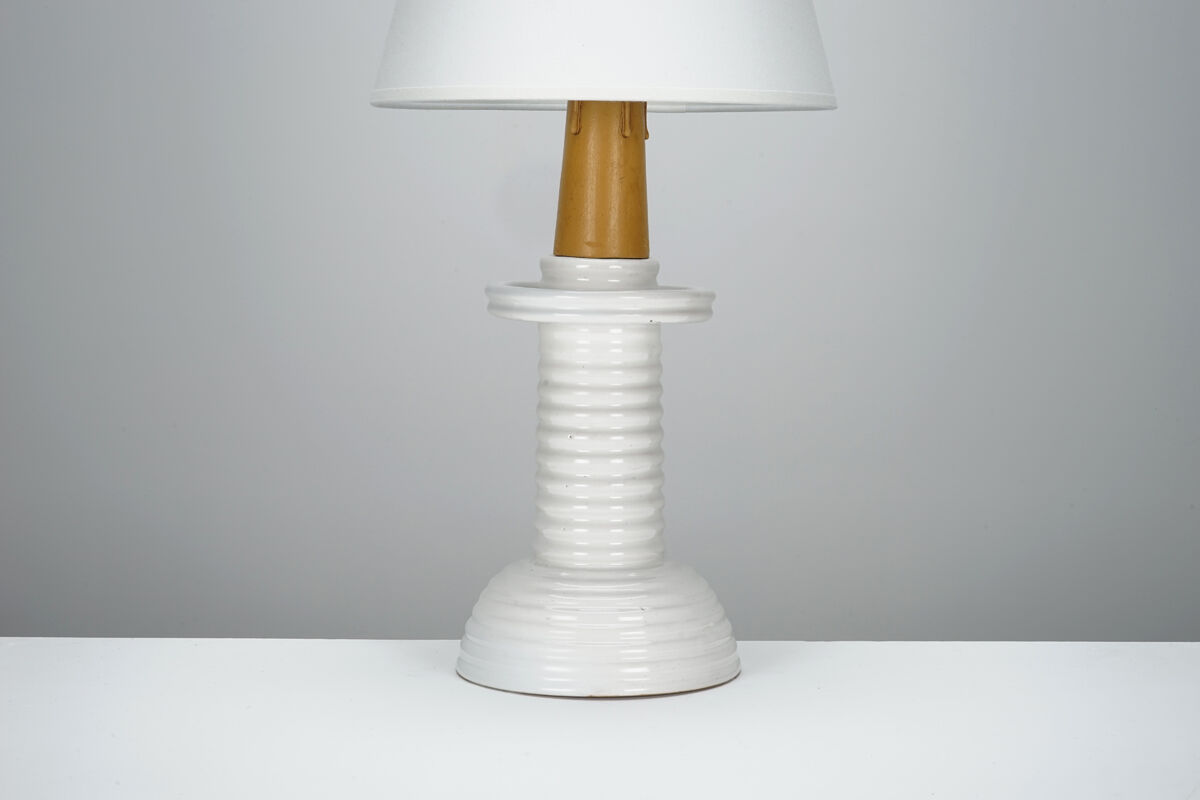 Ceramic lamp from the 50s to 1950s