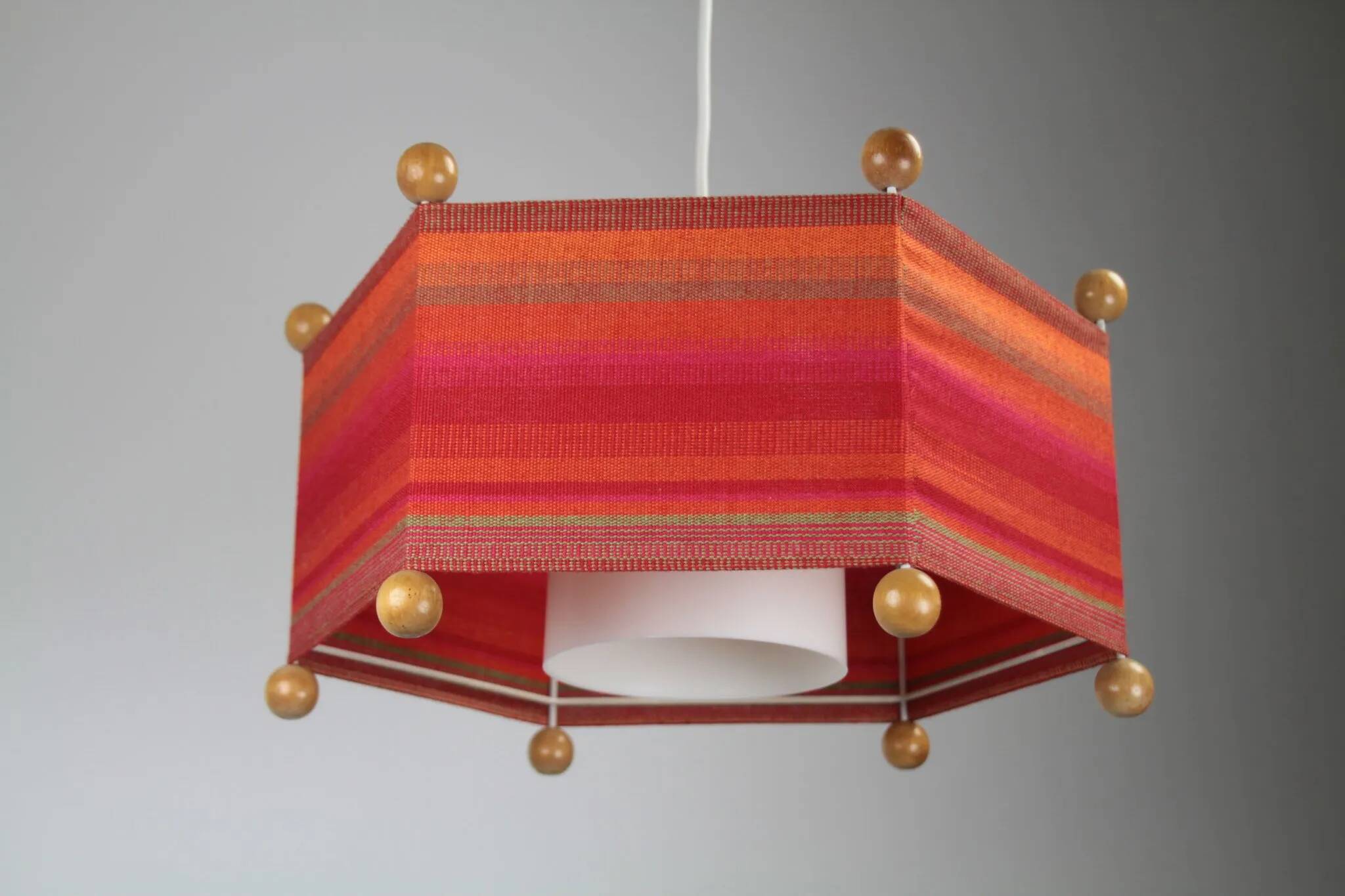 Hexagonal Pendant Lamp, North Sweden — 1960s/1970s
