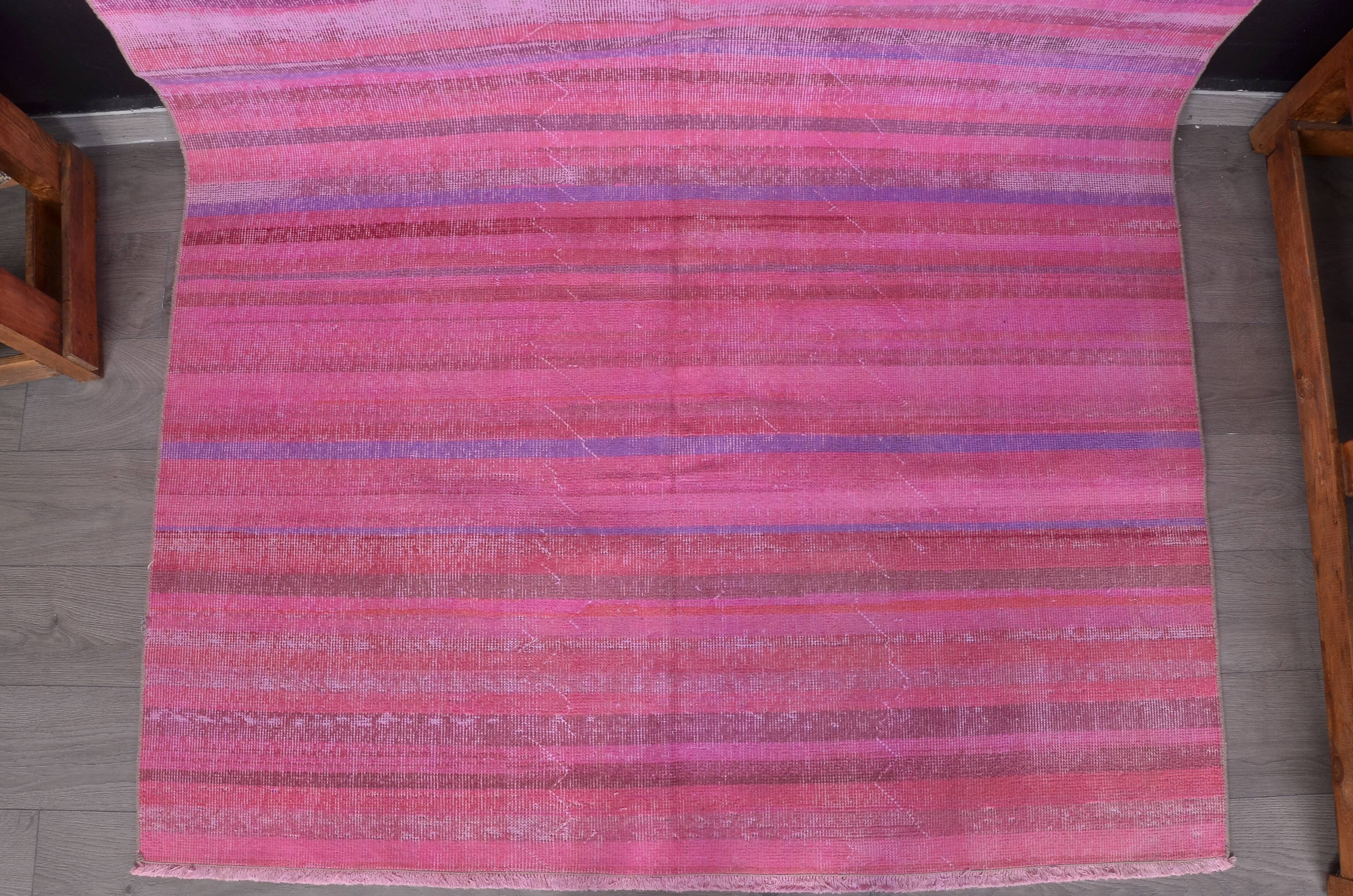 Stripe Neutral Vintage Wool Rug sku2351