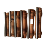 6 knife doors in bamboo and metal