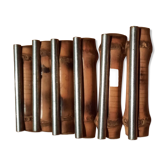 6 portes couteaux en bambou et métal