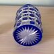 Baccarat crystal bottle model diamonds stoned blue