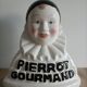 Pierrot gourmand advertising lollipop display in porcelain
