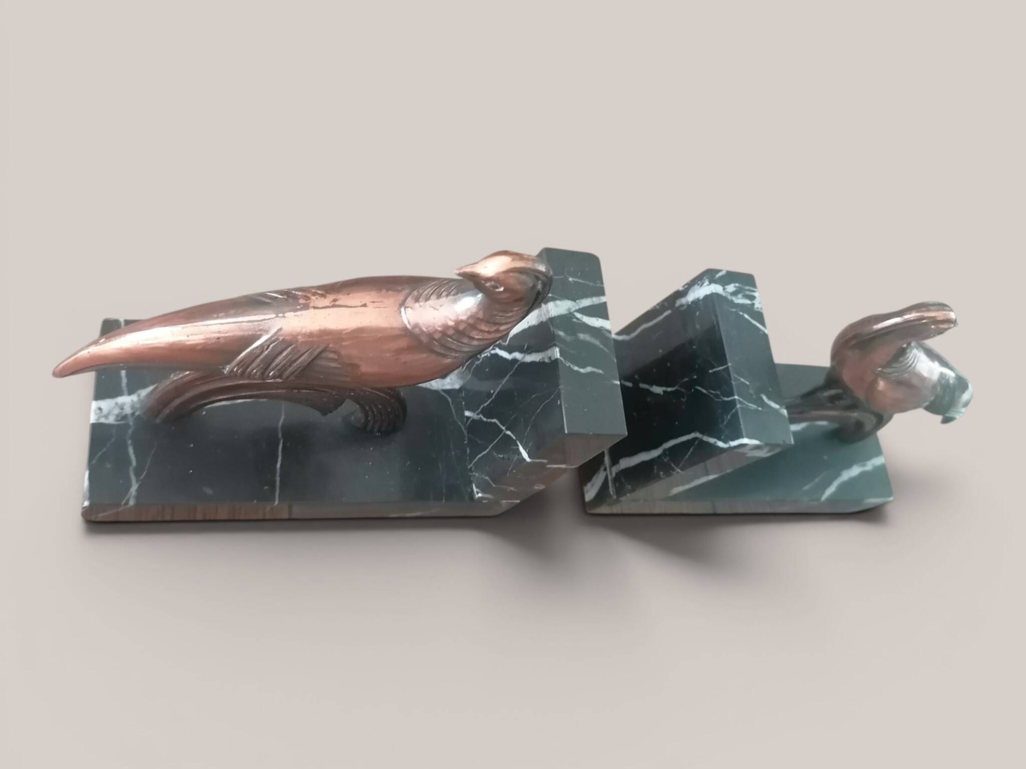 Art Deco bird bookends.