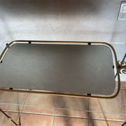 Miroir Regency vintage laiton doré Space age
