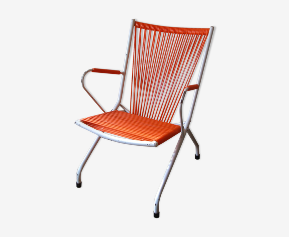Chaise pour enfant scoubidou orange