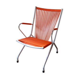 Children's chair scoubidou orange