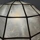 Brass and pearl spherical pendant light from the 60s