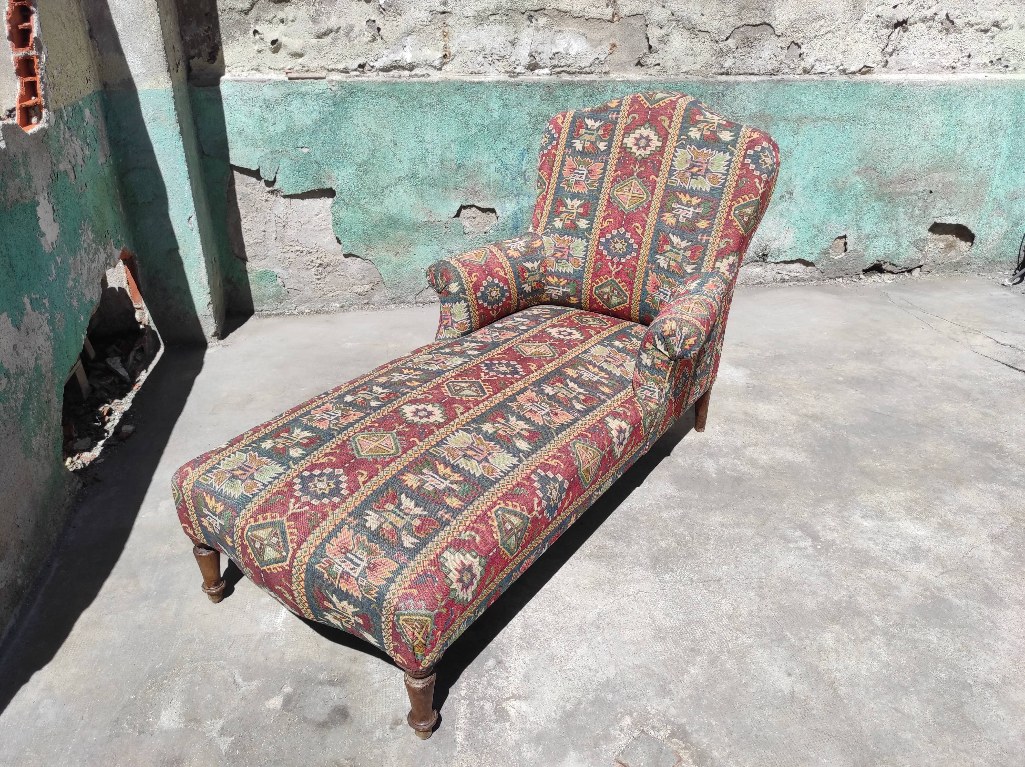 Old meridian armchair with armrests