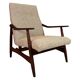 Danish teak armchair newly upholstered, 1960s