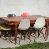 Ejvind A. Johansson scandinavian danish teak extendable dining table for Ivan Gern Mobelfabrik 60