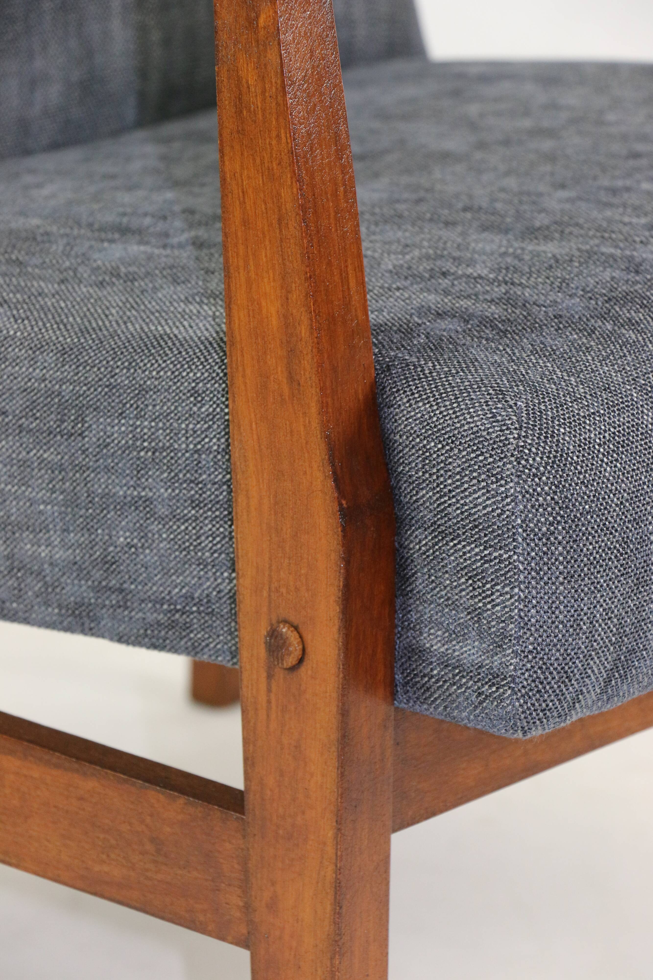 Vintage Black Club Armchair, 1970s