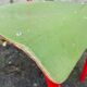 Small school desk and vintage chair