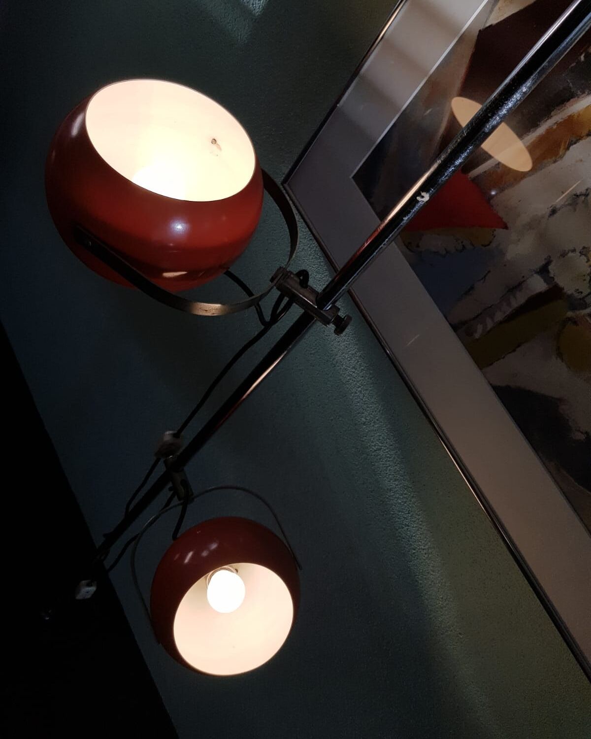 Floorlamp Raak Amsterdam, orange, '70s