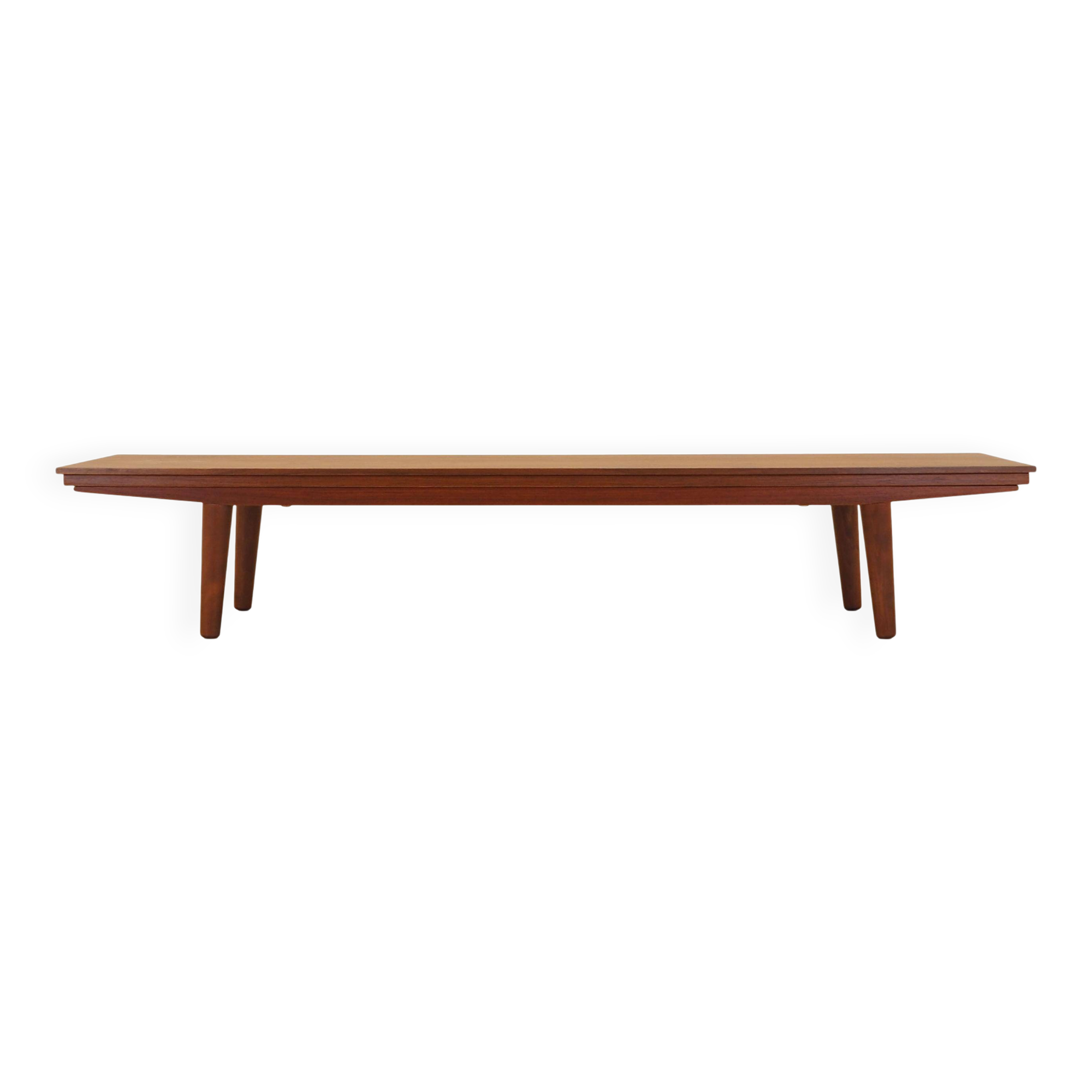 Meuble bas en teck, design danois, années 1970, fabriqué au Danemark