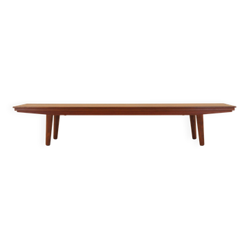 Teak lowboard, Danish design, 1970s, made in Denmark