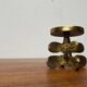Vintage brutalist bronze chandelier by Gallo, 1970s.