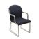 Italian cantilever chair 1990s blue fabric upholstery
