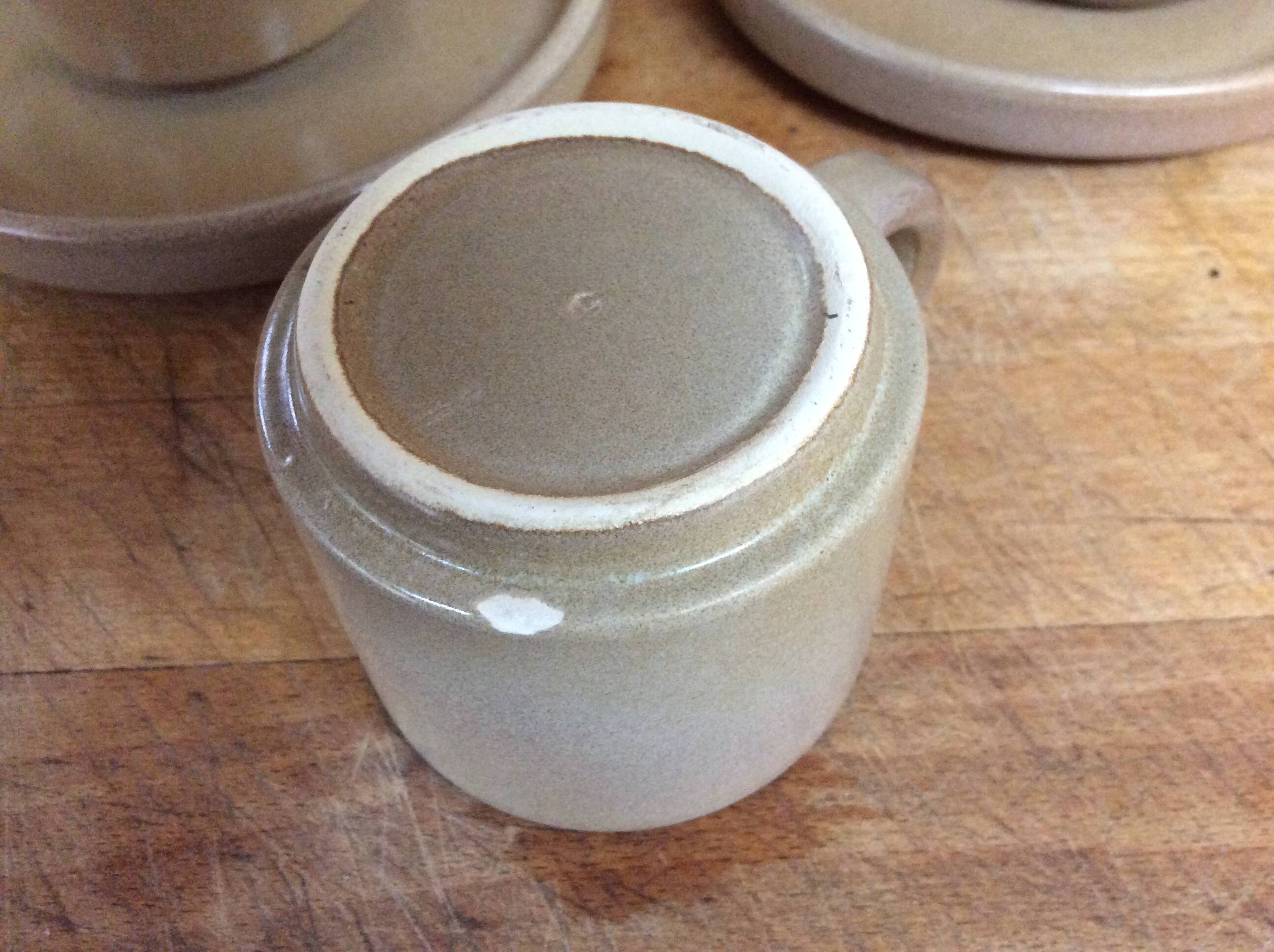 Stoneware coffee cups