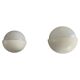 Round wall lights, small and large, in white metal by Bega, 1970s, Germany.