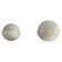 Round wall lights, small and large, in white metal by Bega, 1970s, Germany.