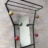 Wall rack on vintage stand 50s