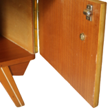 Paire de chevets vintage en bois pieds compas