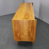 1960s Czechoslovakian maple veneer sideboard, high gloss finish