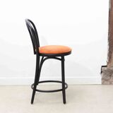 Satelliet 16/C orange and black vintage bistro high chair