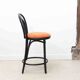 Satelliet 16/C orange and black vintage bistro high chair