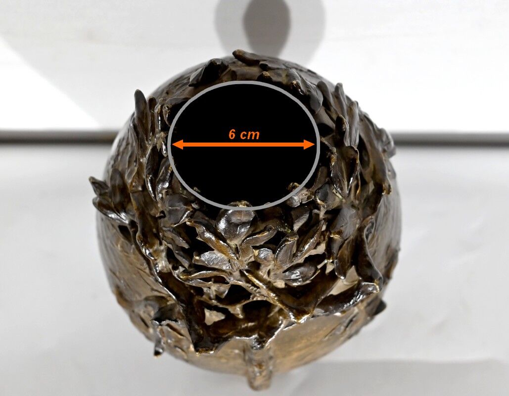 Enamelled Ceramic Vase, signed "Korina", Art Nouveau – 1900