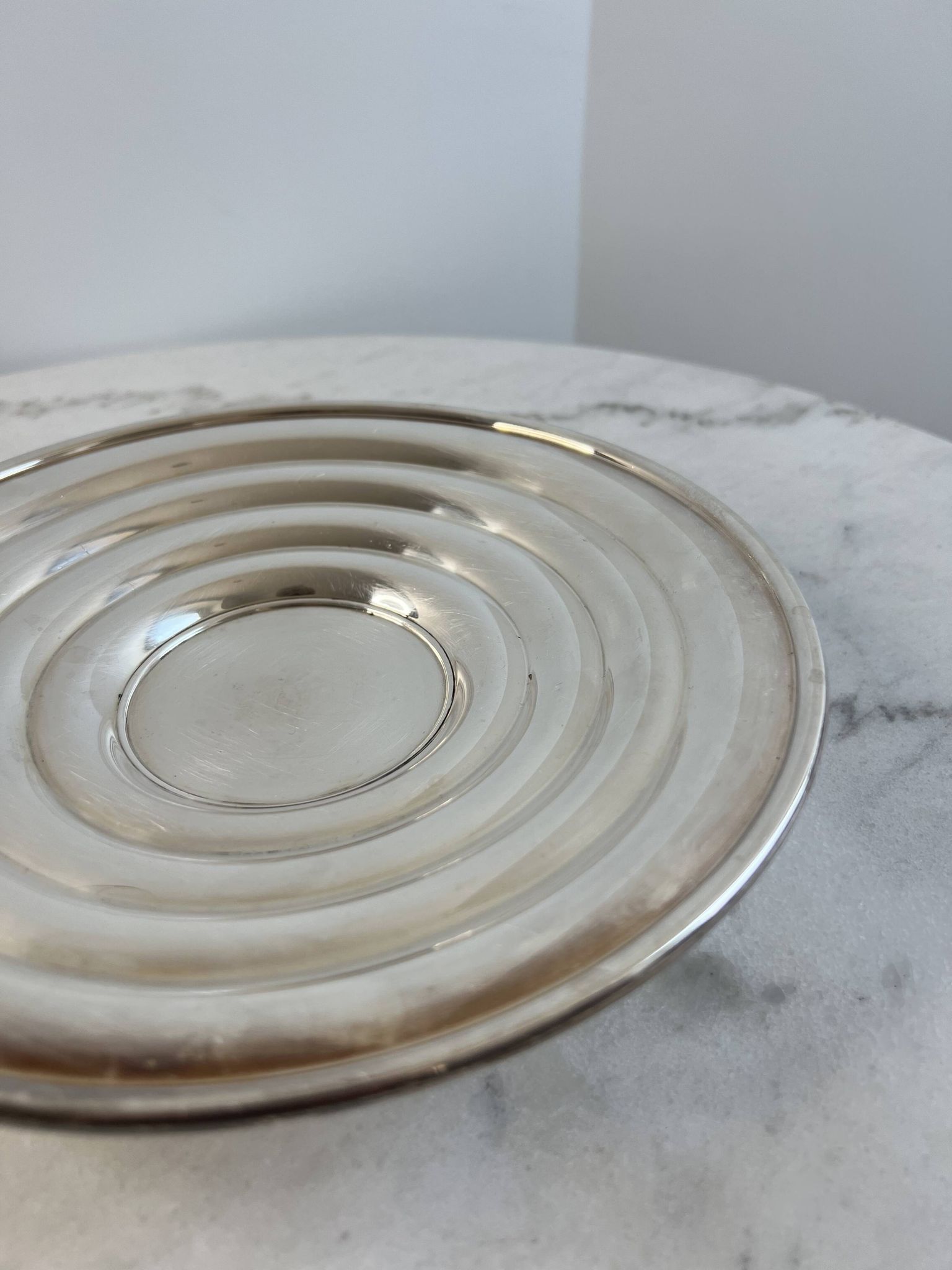 Art Deco silver-plated bowl