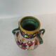 small vase has 4 handles Italy floral decoration