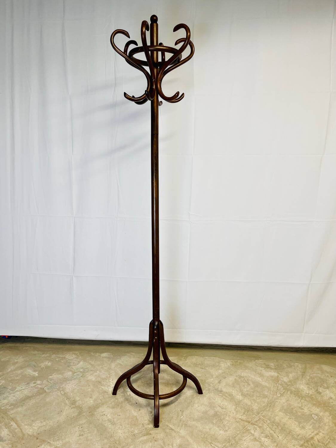 Wooden coat rack