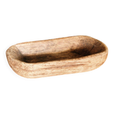 Carved wooden monoxyle cup, folk art, 19th century.
