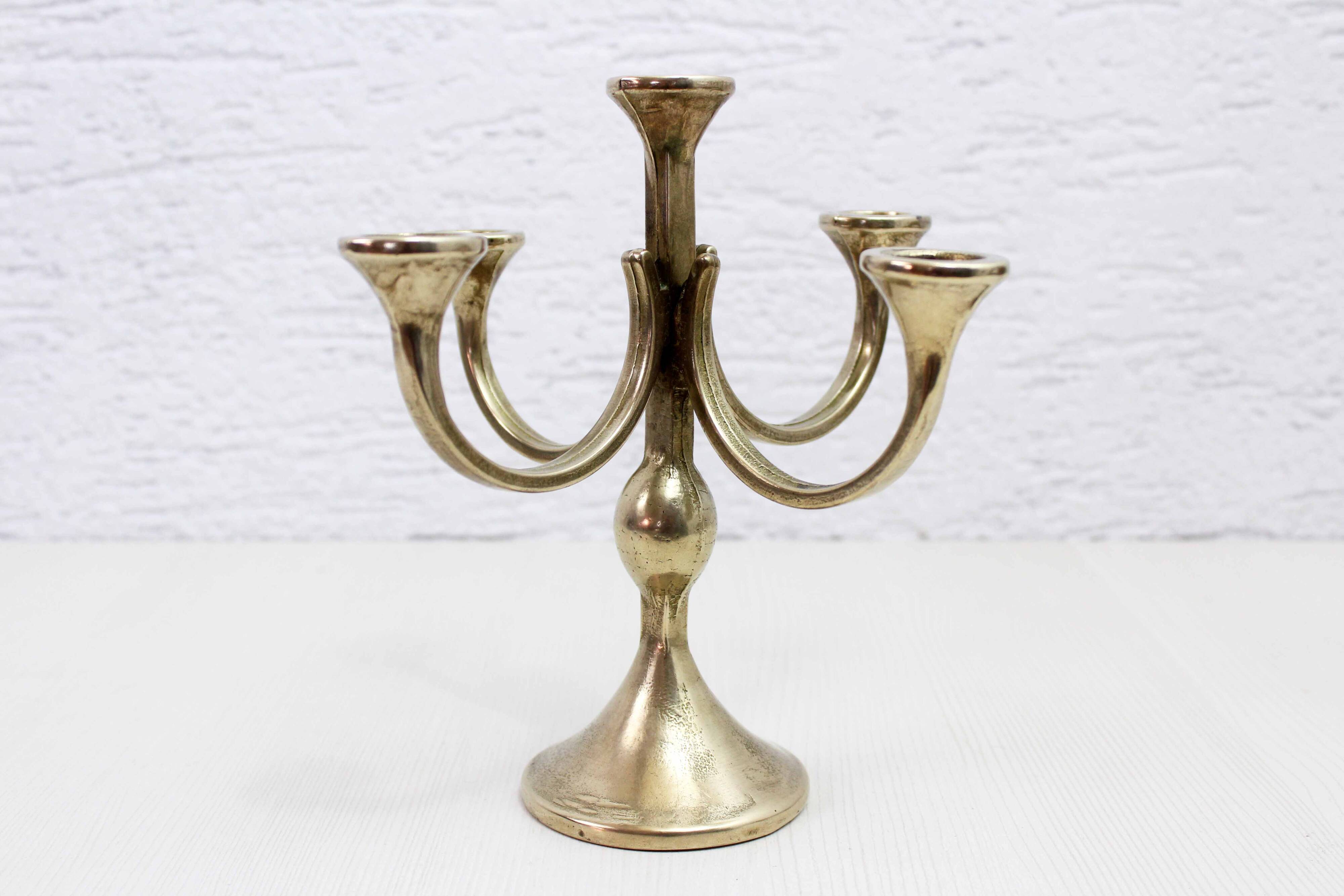 5-light bronze candlestick, 1960