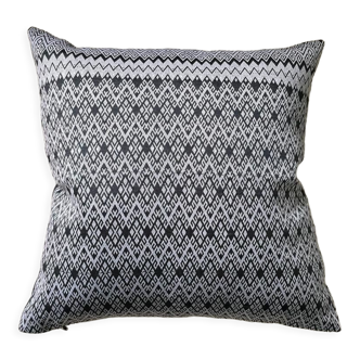 Kachin cushion gray white 40x40 cm